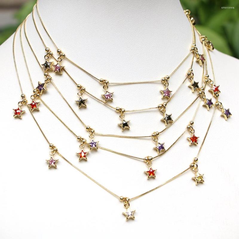 Chains 5PCS Trendy Bohemia CZ Crystal Love Star Charms Choker Necklaces For Women Girls Chic Charm Pendant Necklace
Chains 5PCS Trendy Bohemia CZ Crystal Love Star Charms Choker Necklaces For Women Girls Chic Charm Pendant Necklace
