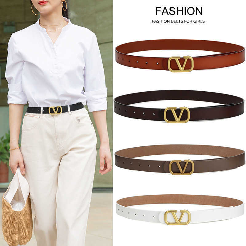 Belts Adhesives Two layer cowhide women's dress coat decoration versatile V-buckle belt simple waist seal, Black
Belts Adhesives Two layer cowhide women's dress coat decoration versatile V-buckle belt simple waist seal, Black