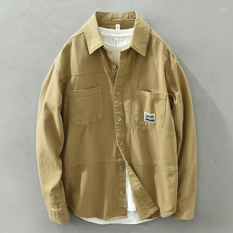 Men's Casual Shirts Pure Cotton Long Sleeve Shirt For Men Autumn Khaki Tops Male Solid Color Button Up Dress, Black
Men's Casual Shirts Pure Cotton Long Sleeve Shirt For Men Autumn Khaki Tops Male Solid Color Button Up Dress, Black