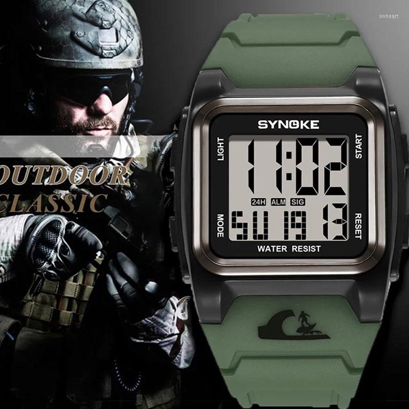 Wristwatches Military Watch Men Square Digital Watches Waterproof Anti- Men's Sports Large Dial Electronic Luminous, Red
Wristwatches Military Watch Men Square Digital Watches Waterproof Anti- Men's Sports Large Dial Electronic Luminous, Red