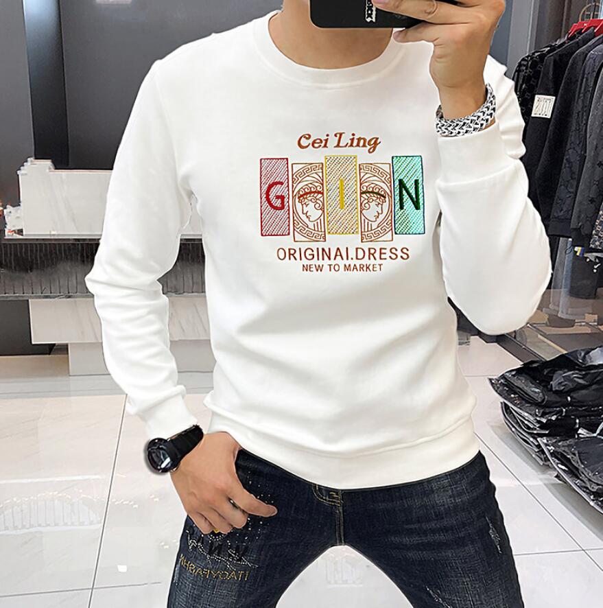Fashion Brand Men's Hoodies & Sweatshirts Round Neck Sweater Heavy Industry Embroidery Sequins New Fine Cotton Men's Casual Comfortable Top, W1
Fashion Brand Men's Hoodies & Sweatshirts Round Neck Sweater Heavy Industry Embroidery Sequins New Fine Cotton Men's Casual Comfortable Top, W1