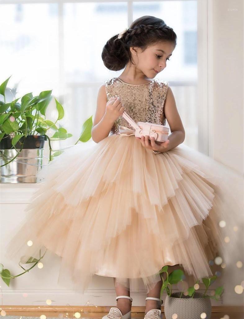 Girl Dresses Champagne Sequins Flower Girls Dress For Wedding Ball Gown Sashes Tea Length Pageant Toddler Kids Wear Prom Party, Black
Girl Dresses Champagne Sequins Flower Girls Dress For Wedding Ball Gown Sashes Tea Length Pageant Toddler Kids Wear Prom Party, Black