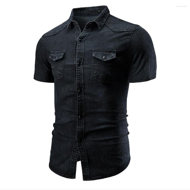 Men's Jackets Fashion Lapel Denim Shirt 2022 Designer Short Sleeve Men's Blue Slim Jacket 3XL, 02
Men's Jackets Fashion Lapel Denim Shirt 2022 Designer Short Sleeve Men's Blue Slim Jacket 3XL, 02