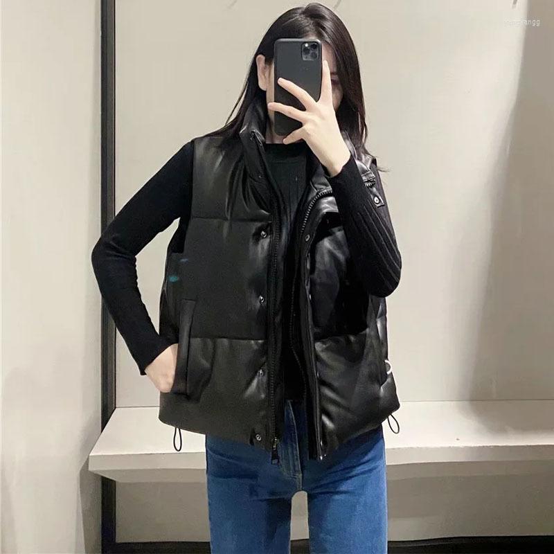 Women's Vests Winter Parkas Women Coat Short Down Jackets For Female Waistcoat Cotton Padded Sleeveless Parka, Bk
Women's Vests Winter Parkas Women Coat Short Down Jackets For Female Waistcoat Cotton Padded Sleeveless Parka, Bk