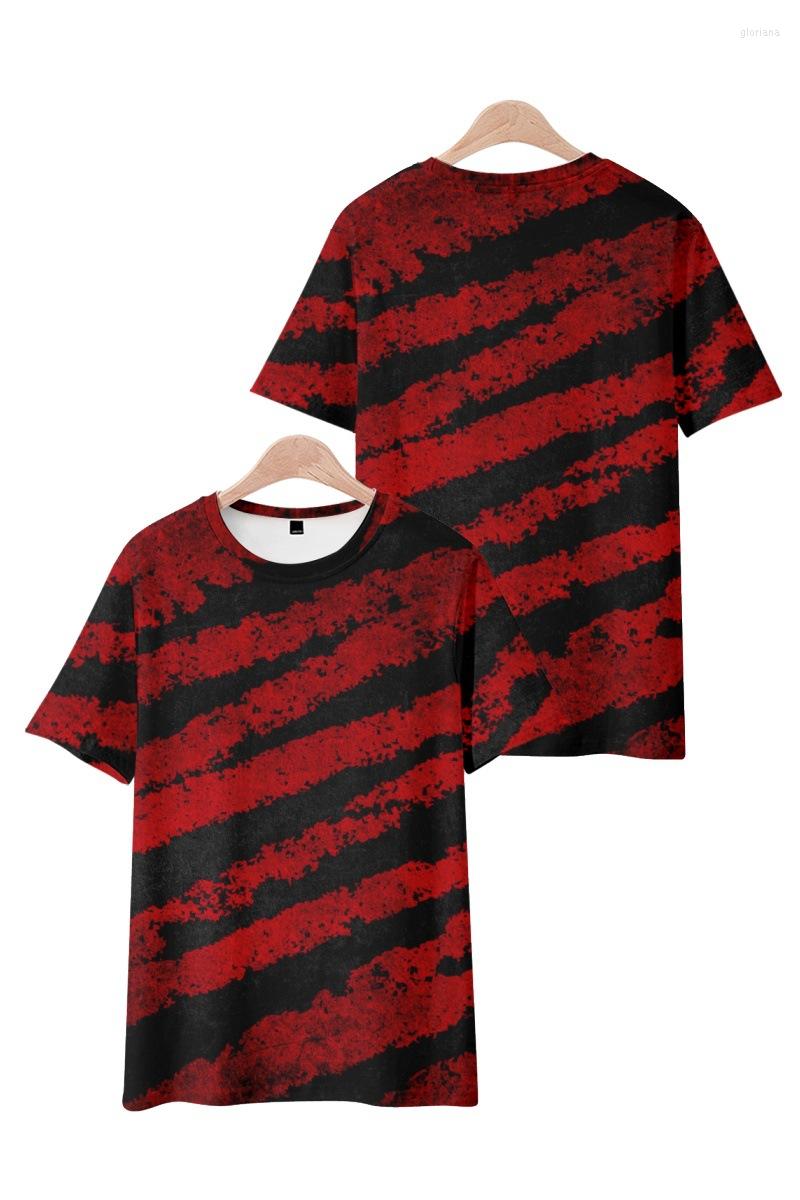 Men's T Shirts Red Black Striped Printed Short Sleeve Round Neck Casual T-Shirt Men Women Fashion Streetwear Versatile Hip Hop Top Tees, Style 1
Men's T Shirts Red Black Striped Printed Short Sleeve Round Neck Casual T-Shirt Men Women Fashion Streetwear Versatile Hip Hop Top Tees, Style 1