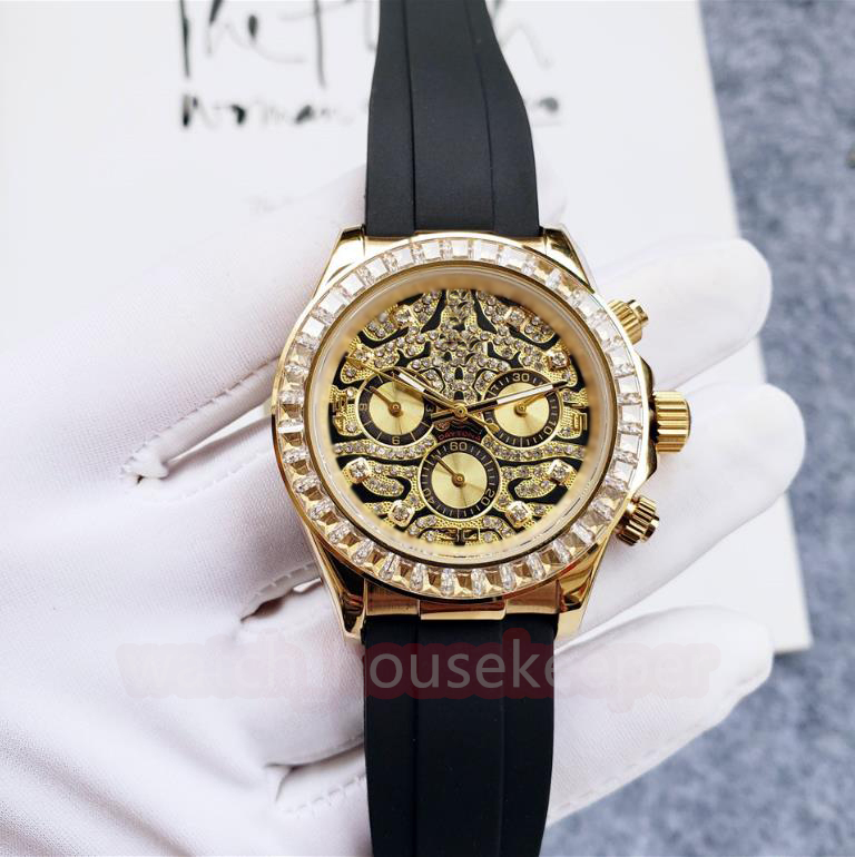 Men's diamond inlaid watch 40mm stainless steel multi dial u1 waterproof rubber chain fashionable full-automatic mechanical watch, Tool
Men's diamond inlaid watch 40mm stainless steel multi dial u1 waterproof rubber chain fashionable full-automatic mechanical watch, Tool