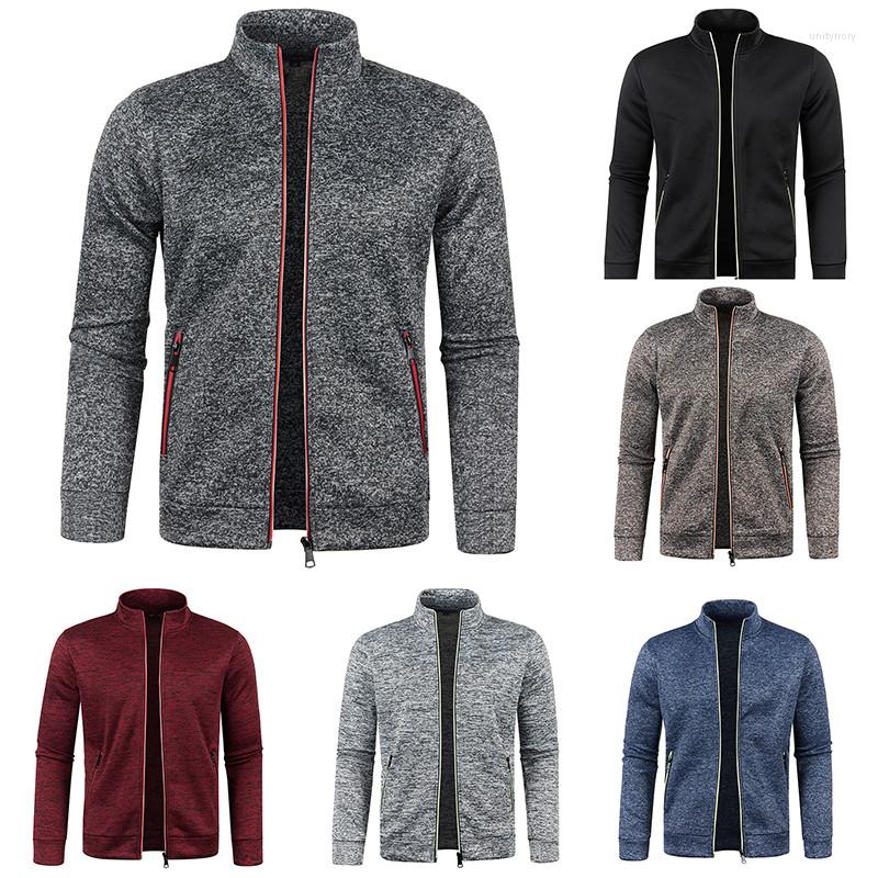 Men's Jackets Men Zip Up Knit Jacket Solid Color Casual Loose Stand Collar Long Sleeve Coat With Pockets For Outwear Streetwear Spring
Men's Jackets Men Zip Up Knit Jacket Solid Color Casual Loose Stand Collar Long Sleeve Coat With Pockets For Outwear Streetwear Spring