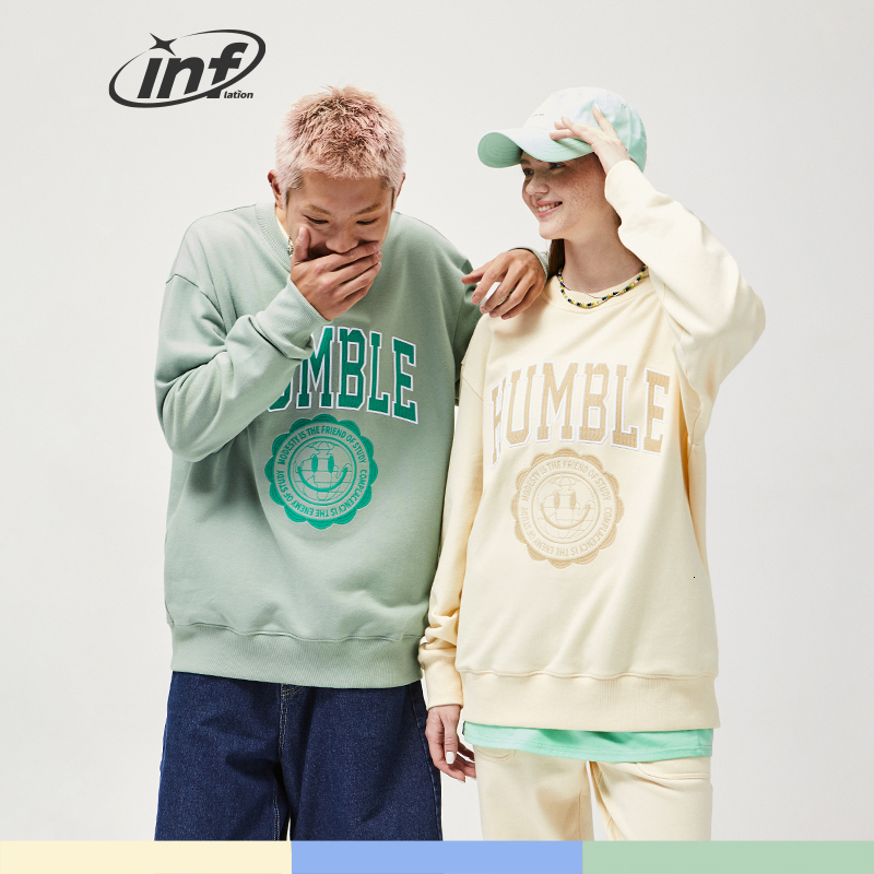 Mens Hoodies Sweatshirts INFLATION High Quality Letter Embroidered Couple Cotton Comfortable Pullovers 221206, Apricot
Mens Hoodies Sweatshirts INFLATION High Quality Letter Embroidered Couple Cotton Comfortable Pullovers 221206, Apricot