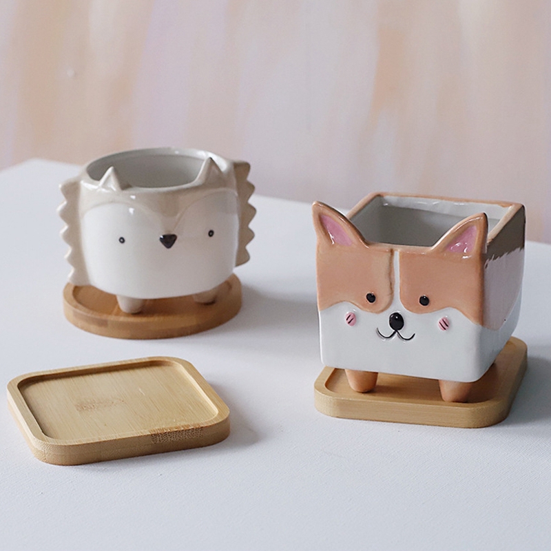 Multi Bamboo Tray Wood Saucer Flower Pot Tray Cup Pad Coaster Plate Kitchen Decorative Plate Creative Coaster Coffee Cup Mat