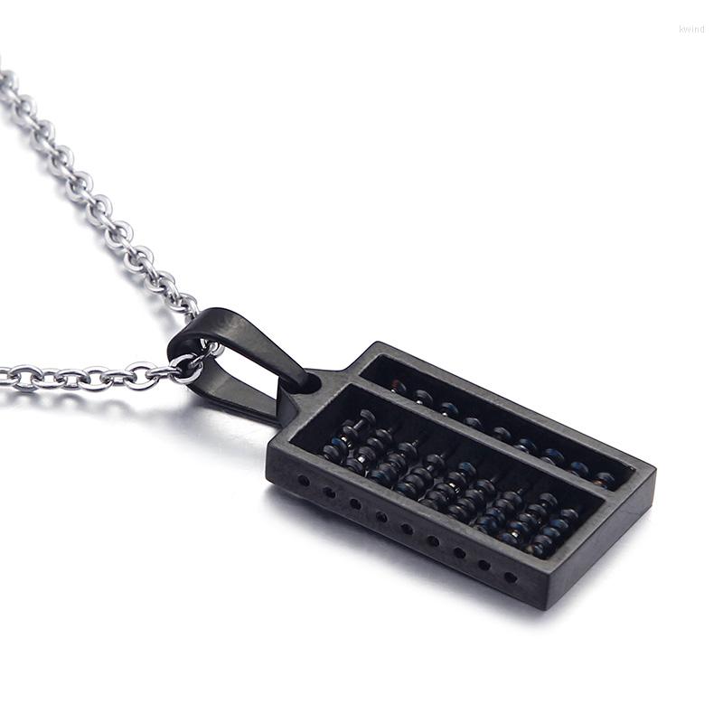 Pendant Necklaces Fashion Women Men Black Color Gold Blue Stainless Steel Punk Square Dialed Abacus Bead Necklace Jewelry 23 13mm
Pendant Necklaces Fashion Women Men Black Color Gold Blue Stainless Steel Punk Square Dialed Abacus Bead Necklace Jewelry 23 13mm