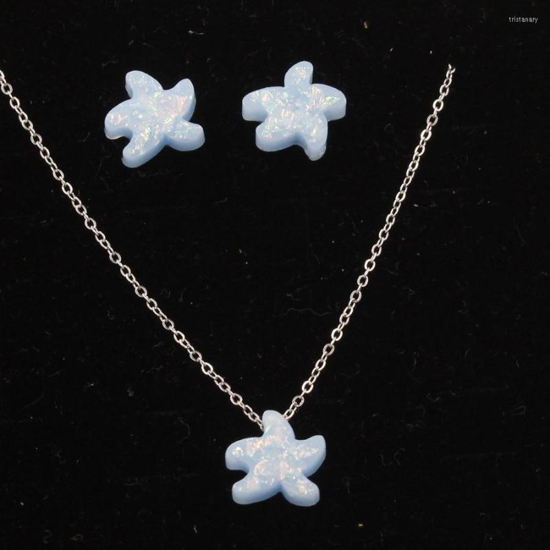 Necklace Earrings Set Jaymaxi Starfish Jewelry Opal Pendant Cute Stud Neckale Stainless Steel Chain Fashion For Children, Picture shown
Necklace Earrings Set Jaymaxi Starfish Jewelry Opal Pendant Cute Stud Neckale Stainless Steel Chain Fashion For Children, Picture shown