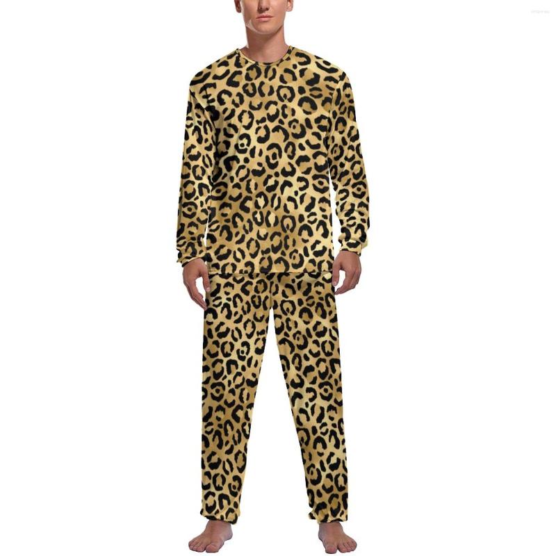 Men's Sleepwear Black Gold Leopard Print Pajamas Long-Sleeve Cheetah Animal 2 Pieces Casual Pajama Sets Winter Men Lovely Nightwear, Style-12
Men's Sleepwear Black Gold Leopard Print Pajamas Long-Sleeve Cheetah Animal 2 Pieces Casual Pajama Sets Winter Men Lovely Nightwear, Style-12