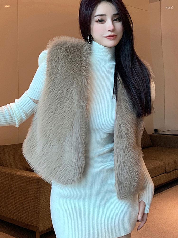 Women's Fur Girls Faux Vest Outfits Winter Women Ladies Warm Fluffy Coat Sleeveless Waistcoat Clothes Outerwear Tops For Female, White
Women's Fur Girls Faux Vest Outfits Winter Women Ladies Warm Fluffy Coat Sleeveless Waistcoat Clothes Outerwear Tops For Female, White