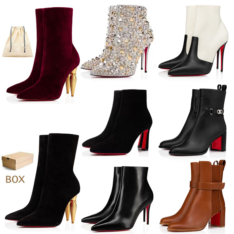 Woman Pumps Boots Shoes Lipstick High Heels Women Ankle Boot Christians Sexy Pointed-Toe Red New Season Booty Style For Delicate Louboutins Short Booties With Box, A10 10cm
Woman Pumps Boots Shoes Lipstick High Heels Women Ankle Boot Christians Sexy Pointed-Toe Red New Season Booty Style For Delicate Louboutins Short Booties With Box, A10 10cm