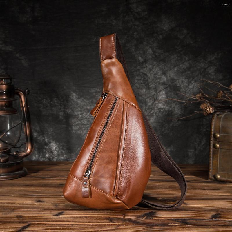 Waist Bags Oil Wax Leather Men Casual Fashion Travel Triangle Chest Sling Bag Black Design 8" Tablet One Shoulder Daypack Male 8807, Auburn
Waist Bags Oil Wax Leather Men Casual Fashion Travel Triangle Chest Sling Bag Black Design 8" Tablet One Shoulder Daypack Male 8807, Auburn