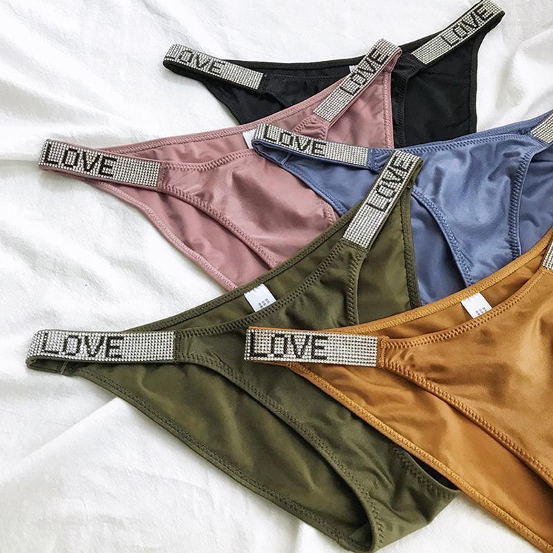 Women' Panties Sexy Seamless Women Thong Letter Rhinestone Lingerie G String Brand Design Comfort Satin Intimates Underwear Briefs Pink, Black
Women' Panties Sexy Seamless Women Thong Letter Rhinestone Lingerie G String Brand Design Comfort Satin Intimates Underwear Briefs Pink, Black