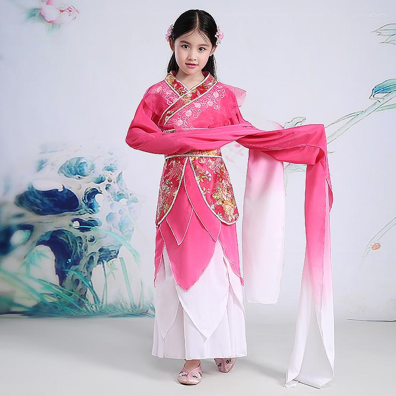 Stage Wear Children Fairy Costume Long Sleeve Fancy Dance Chinese Folk Classical Hanfu Clothing Kids Performance Clothes 18, Rose red
Stage Wear Children Fairy Costume Long Sleeve Fancy Dance Chinese Folk Classical Hanfu Clothing Kids Performance Clothes 18, Rose red