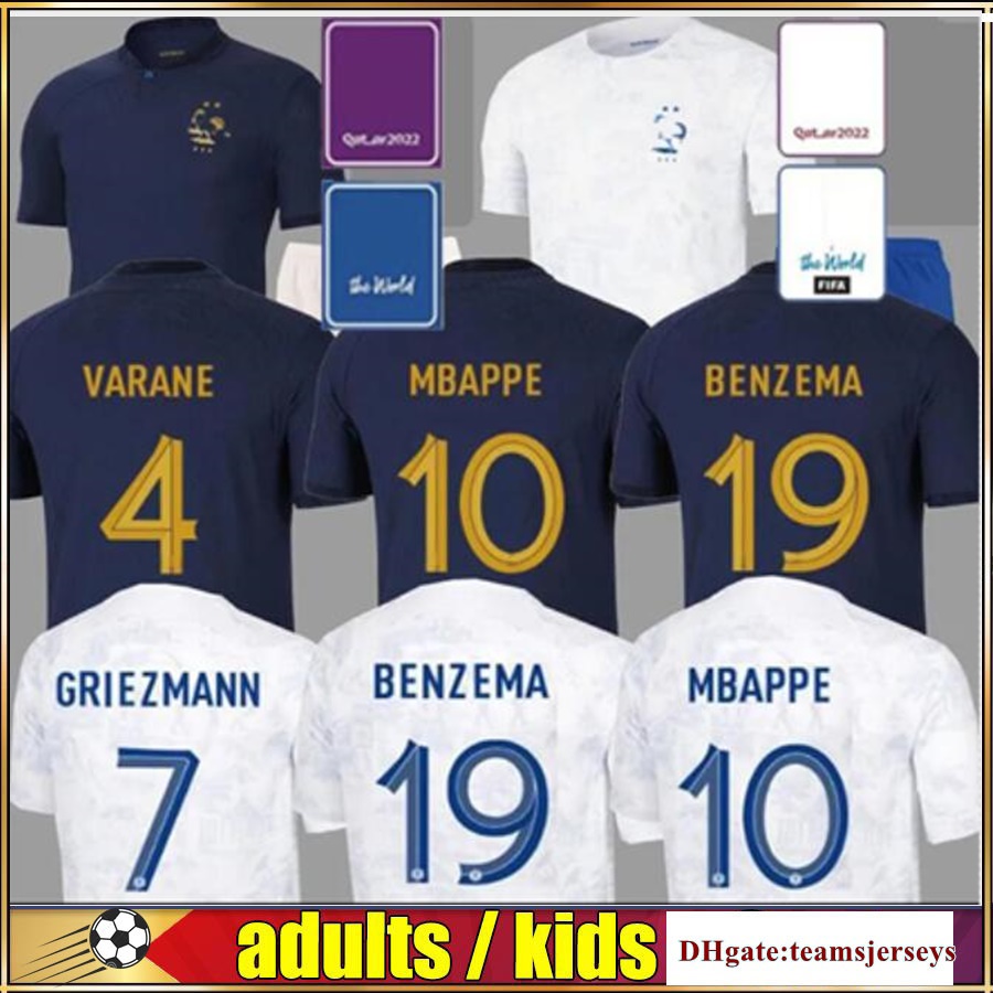 2022 FRENCH BENZEMA Soccer Jerseys Maillots de MBAPPE GRIEZMANN POGBA Football shirts kante maillot foot kit top shirt hommes enfants MEN kids set, 2022 away+patch
2022 FRENCH BENZEMA Soccer Jerseys Maillots de MBAPPE GRIEZMANN POGBA Football shirts kante maillot foot kit top shirt hommes enfants MEN kids set, 2022 away+patch