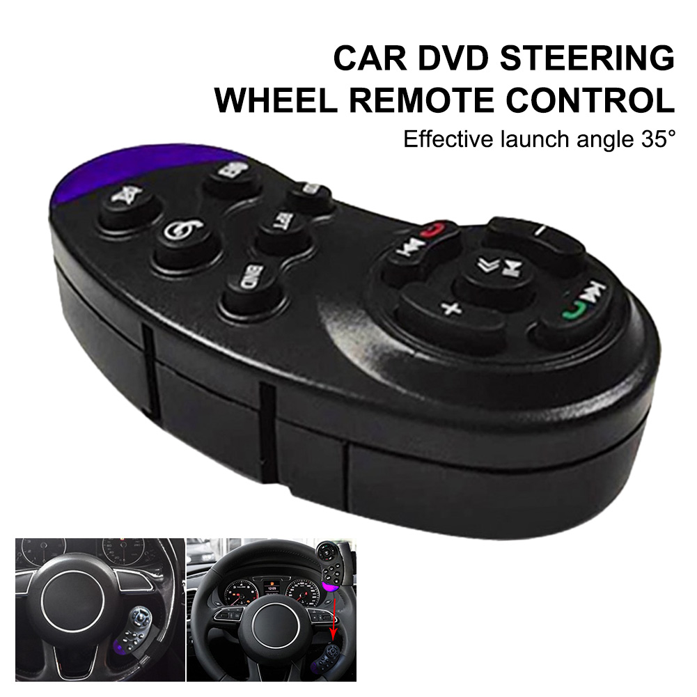 11-Key Universal Car Steering Wheel Remote Control Multimedia Player Wireless Control for Car Radio DVD VCD Battery Operated