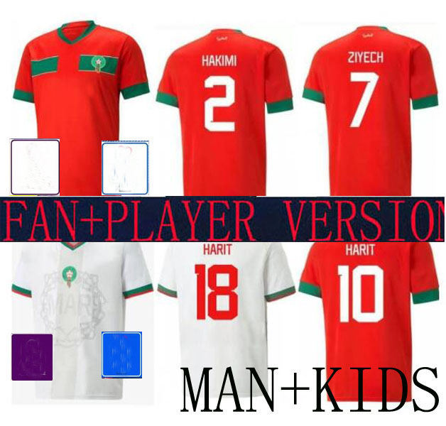 2022 Morocco Soccer Jerseys Maillot de foot ZIYECH BOUTAIB Camiseta de futbol BOUSSOUFA EL AHMADI HARIT RED WHITE Kids Kit football shirt JERSEY player version, Home long sleeve
2022 Morocco Soccer Jerseys Maillot de foot ZIYECH BOUTAIB Camiseta de futbol BOUSSOUFA EL AHMADI HARIT RED WHITE Kids Kit football shirt JERSEY player version, Home long sleeve