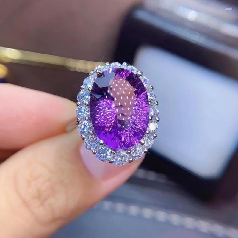 Cluster Rings Natural And Real Amethyst Ring 925 Sterling Silver 10 14MM Gemstone For Men Or Women
Cluster Rings Natural And Real Amethyst Ring 925 Sterling Silver 10 14MM Gemstone For Men Or Women