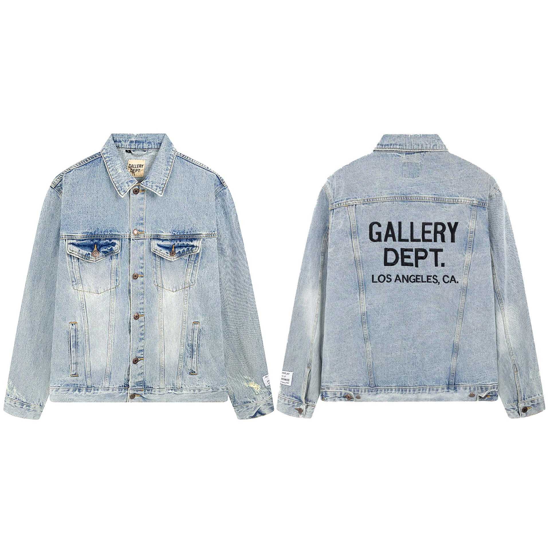 Washed Designer Jackets Trendy Galleryes 3UN8 Print Denim Coat Galleries Dept Angeles Limited Embroidery, Light blue
Washed Designer Jackets Trendy Galleryes 3UN8 Print Denim Coat Galleries Dept Angeles Limited Embroidery, Light blue