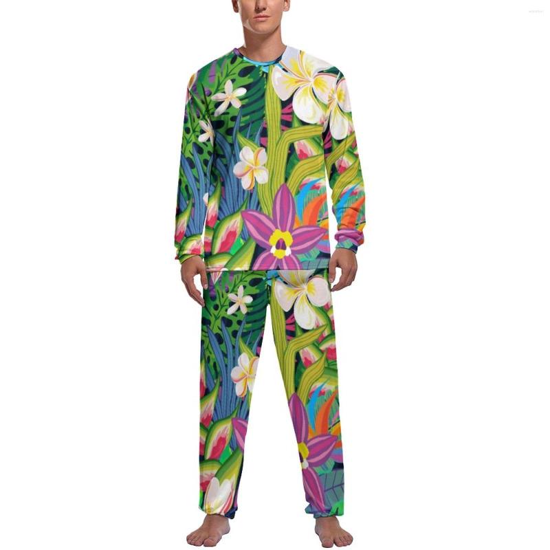 Men's Sleepwear Colorful Tropical Floral Pajamas Male Bright Flower Print Soft Home Suit Spring Long Sleeve Two Piece Casual Graphic Pajama, Style-4
Men's Sleepwear Colorful Tropical Floral Pajamas Male Bright Flower Print Soft Home Suit Spring Long Sleeve Two Piece Casual Graphic Pajama, Style-4