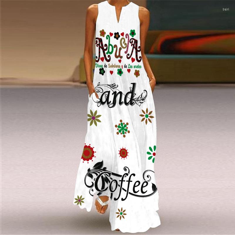 Casual Dresses Summer Boho Sleeveless Colorful Pattern Loose Maxi Dress Ladies Elegant Sexy Beach Robe Party Luxury V-Neck Long, No5
Casual Dresses Summer Boho Sleeveless Colorful Pattern Loose Maxi Dress Ladies Elegant Sexy Beach Robe Party Luxury V-Neck Long, No5
