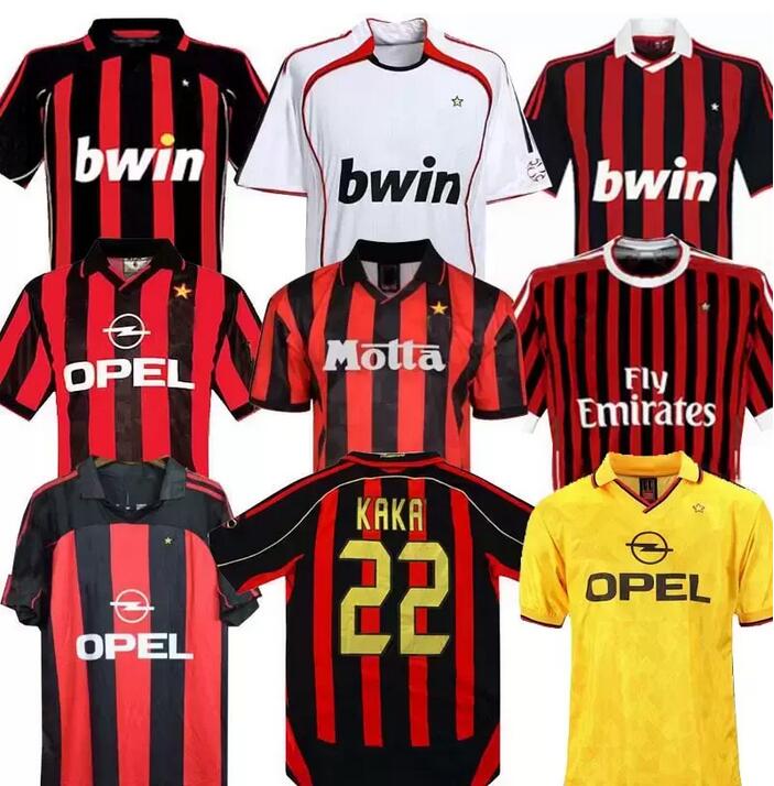 Milans SOCCER JERSEY 90 91 Retro Shirts Home 95 96 97 Gullit 01 02 03 Maldini Van Basten Football KAKA Inzaghi 06 07 Milan 2009 PIRLO SHEVCHENKO BAGGIO
Milans SOCCER JERSEY 90 91 Retro Shirts Home 95 96 97 Gullit 01 02 03 Maldini Van Basten Football KAKA Inzaghi 06 07 Milan 2009 PIRLO SHEVCHENKO BAGGIO