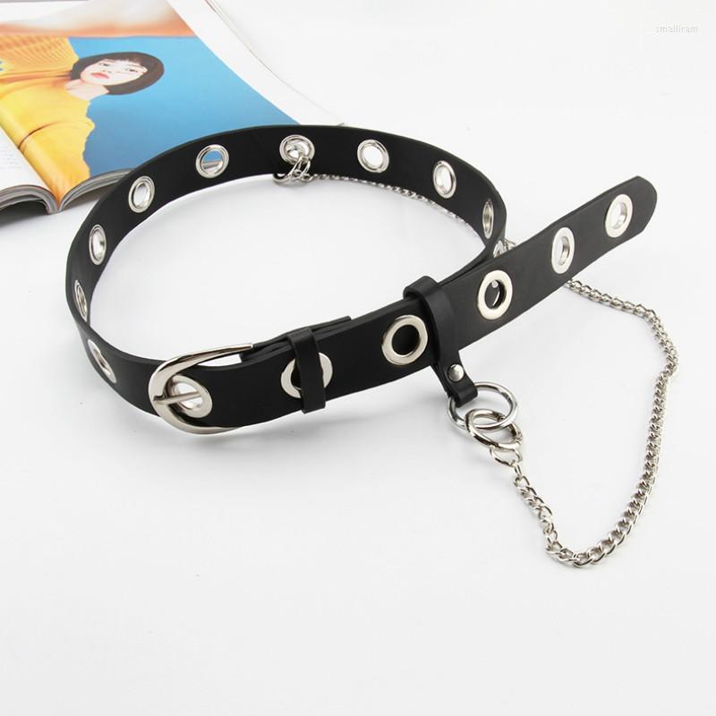 Belts Women Punk Chain Fashion Belt Adjustable Single Row Hole Eyelet Waistband With Decorative For Jeans 2022, Black
Belts Women Punk Chain Fashion Belt Adjustable Single Row Hole Eyelet Waistband With Decorative For Jeans 2022, Black