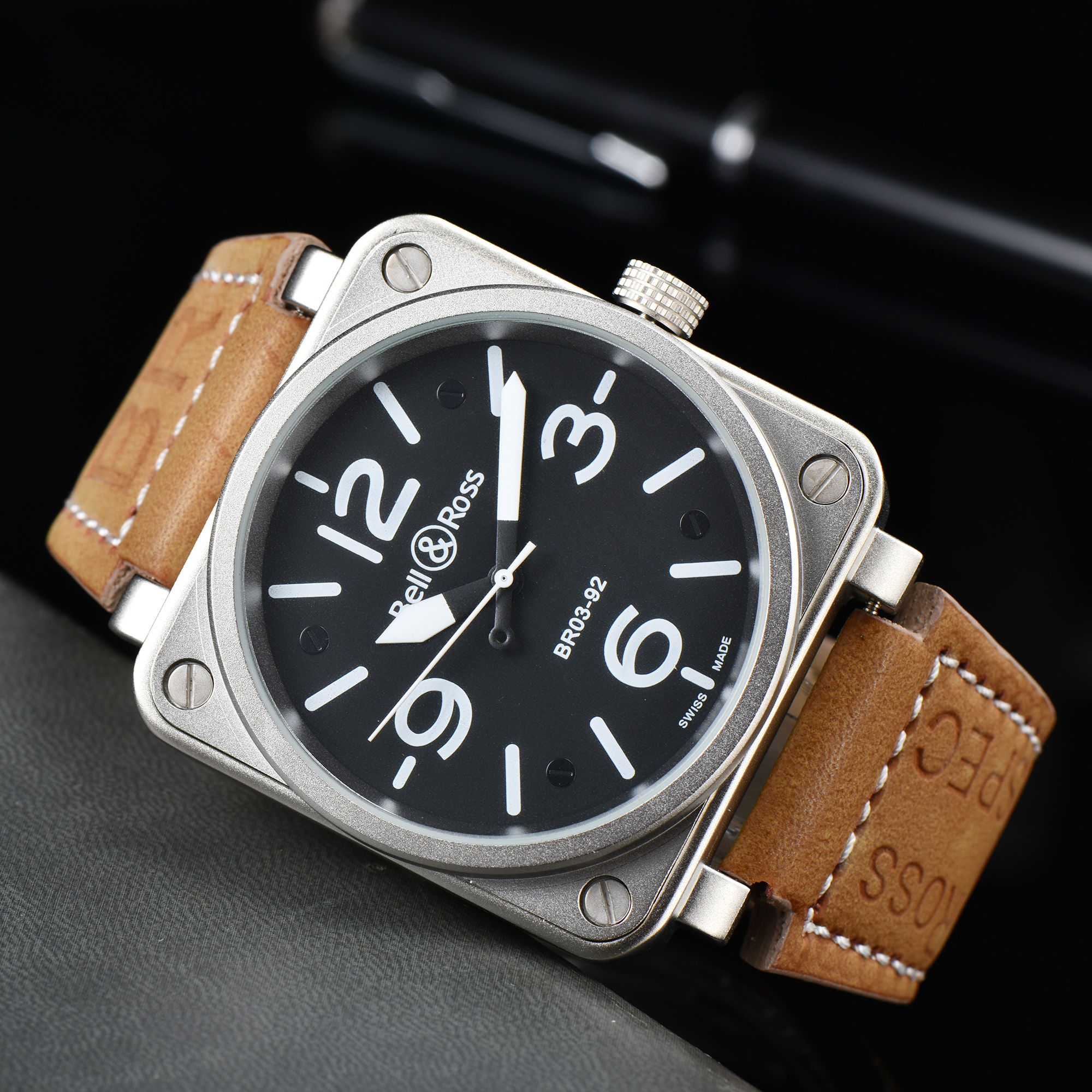 New luxury mens watches bell automatic Mechanical ross watch designer wristwatches high quality Top brand leather strap Fashion
New luxury mens watches bell automatic Mechanical ross watch designer wristwatches high quality Top brand leather strap Fashion
