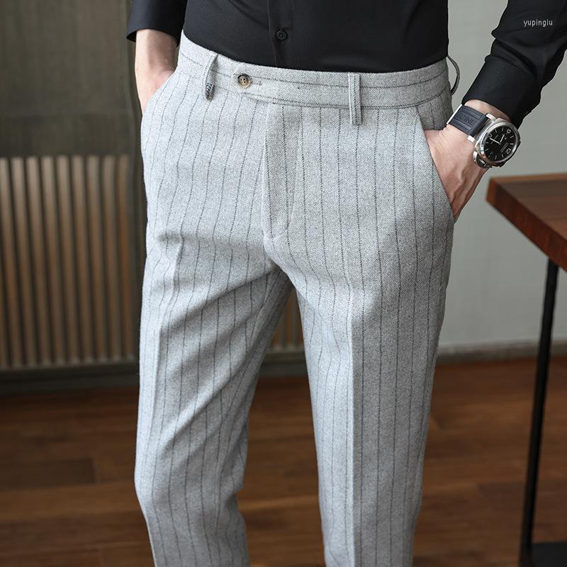 Men's Pants 2022 Wool Trousers Men's Striped Thick Warm Autumn And Winter Business Casual Quality, Black
Men's Pants 2022 Wool Trousers Men's Striped Thick Warm Autumn And Winter Business Casual Quality, Black