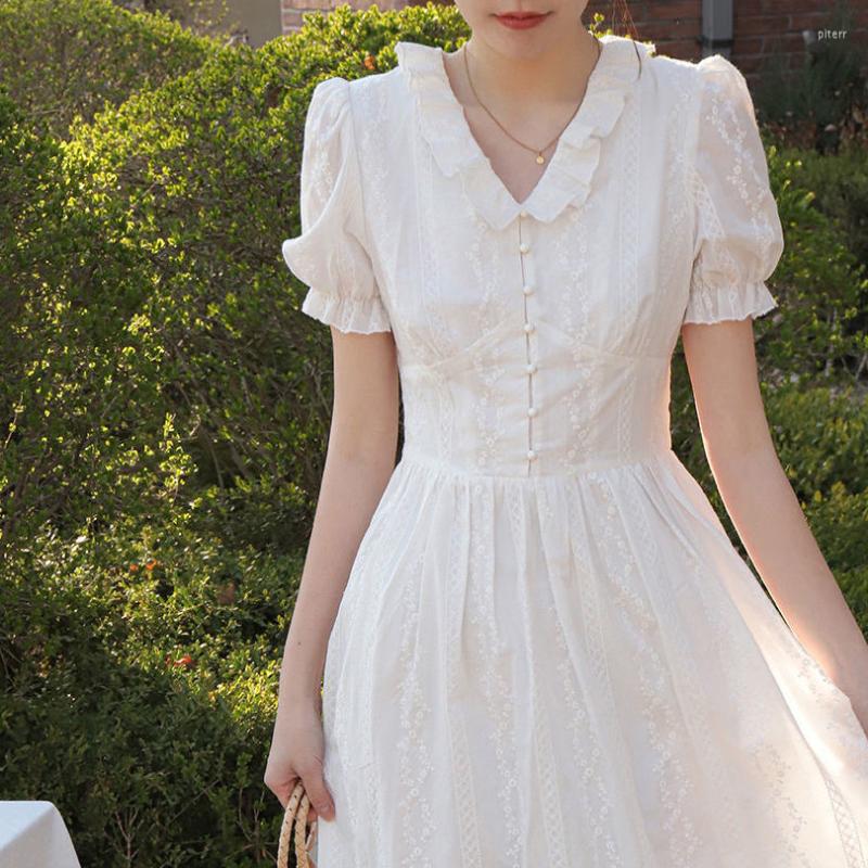 Casual Dresses Summer Elegant Chiffon Dress Women French Style Sweet Lace-up Midi Kawaii V-neck Korean Slim Designer Princess 2022, Picture shown
Casual Dresses Summer Elegant Chiffon Dress Women French Style Sweet Lace-up Midi Kawaii V-neck Korean Slim Designer Princess 2022, Picture shown