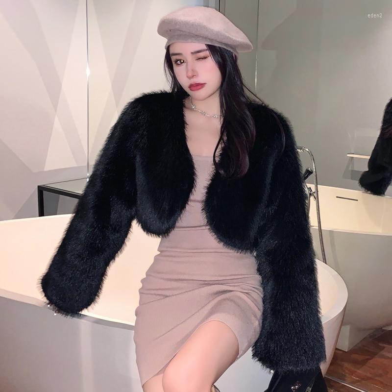 Women's Fur Women's Autumn Winter Long Sleeve Crop Faux Jacket Lady Solid Color Hairy Open Stitch Fuzzy Outwear Chic Short, White
Women's Fur Women's Autumn Winter Long Sleeve Crop Faux Jacket Lady Solid Color Hairy Open Stitch Fuzzy Outwear Chic Short, White
