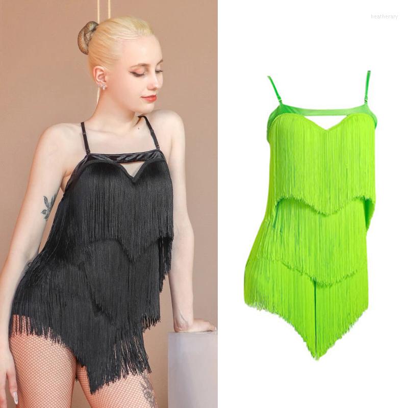 Stage Wear Summer Latin Dance Slip Dress Women Rumba Samba Backless Fringe Dancing Performance Costume Tango Practice Dancewear 3691, Green
Stage Wear Summer Latin Dance Slip Dress Women Rumba Samba Backless Fringe Dancing Performance Costume Tango Practice Dancewear 3691, Green