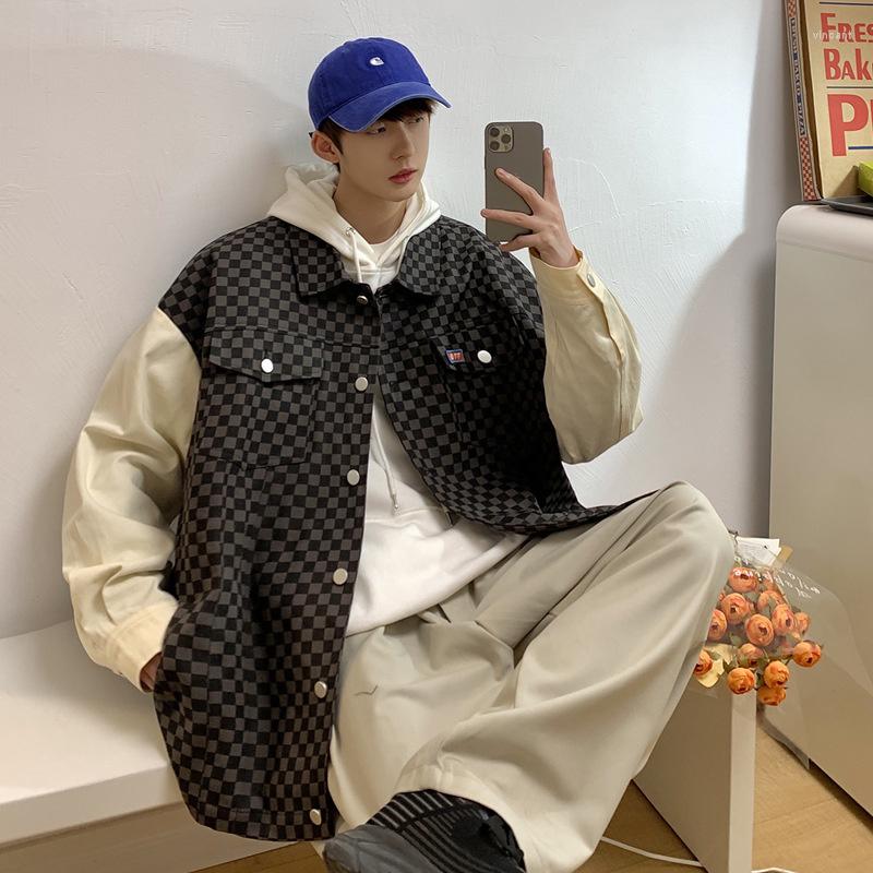Men's Jackets High Quality Chessboard Fake Two Men's Fashion Loose Casual Hooded Work Clothes Street Jacket Autumn 2023 Thin Coat, Black
Men's Jackets High Quality Chessboard Fake Two Men's Fashion Loose Casual Hooded Work Clothes Street Jacket Autumn 2023 Thin Coat, Black