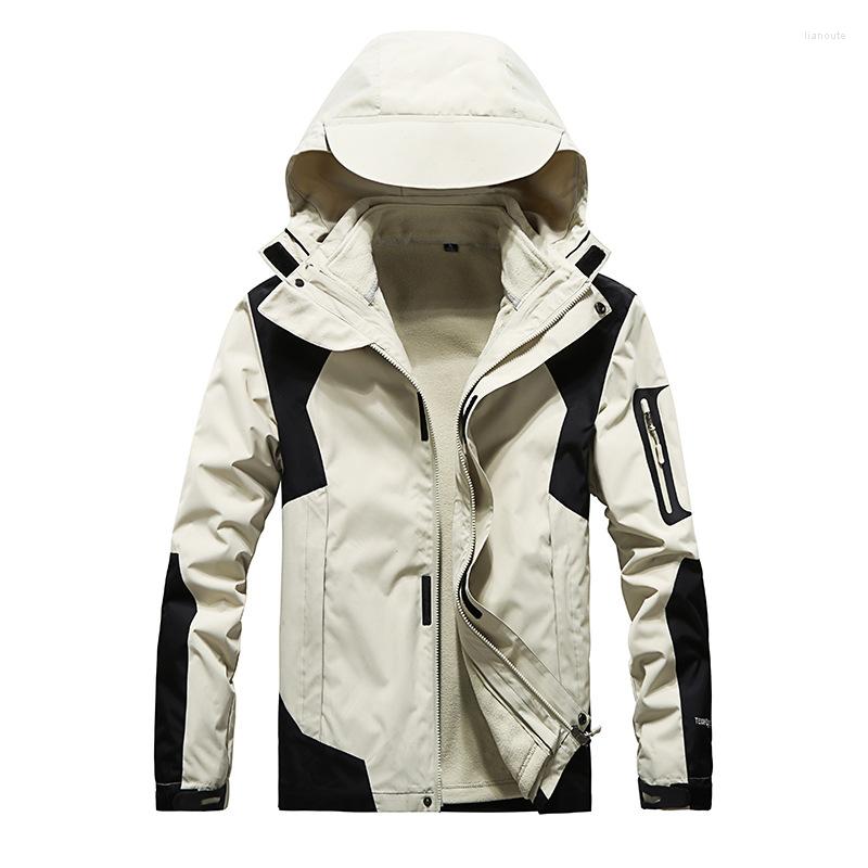 Men's Jackets Men's Warm Fleece Jacket Outdoor Sports Hiking Detachable Two-piece Coat Autumn Winter Hooded Thicken Windproof Man
Men's Jackets Men's Warm Fleece Jacket Outdoor Sports Hiking Detachable Two-piece Coat Autumn Winter Hooded Thicken Windproof Man
