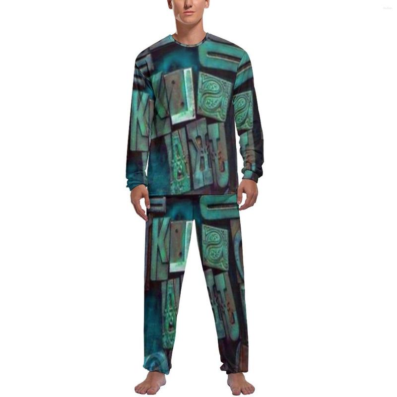 Men's Sleepwear Abstract Letters Pajamas Winter 2 Piece Wooden Word Print Fashion Pajama Sets Man Long Sleeve Leisure Graphic Nightwear, Style-21
Men's Sleepwear Abstract Letters Pajamas Winter 2 Piece Wooden Word Print Fashion Pajama Sets Man Long Sleeve Leisure Graphic Nightwear, Style-21