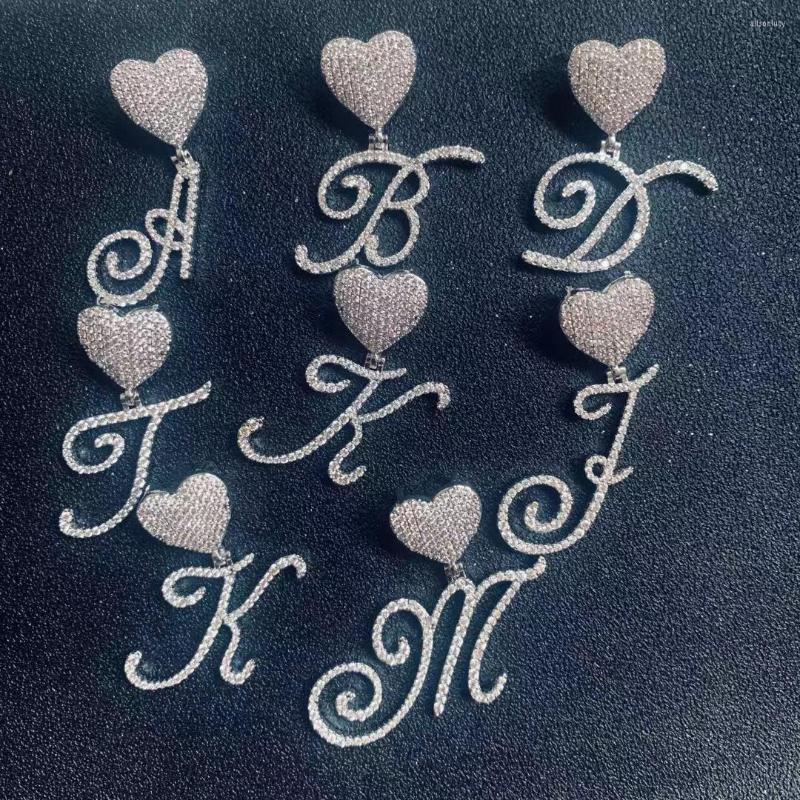 Pendant Necklaces A-Z Cursive Letters With Heart Button Necklace Cubic Zircon Gold Silver Color Charm Men's Women Hip Hop Rock Jewelry
Pendant Necklaces A-Z Cursive Letters With Heart Button Necklace Cubic Zircon Gold Silver Color Charm Men's Women Hip Hop Rock Jewelry