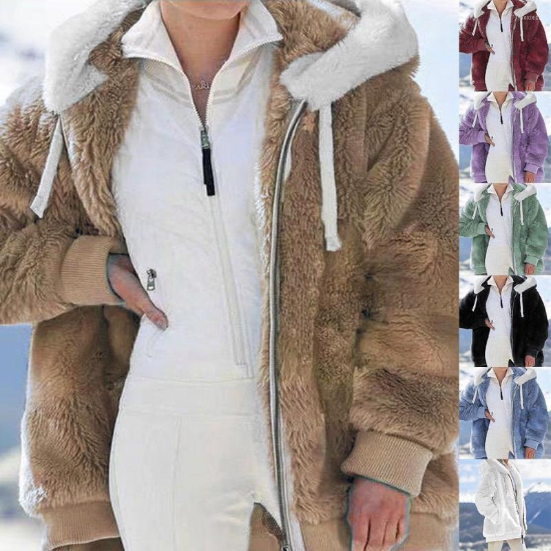 Women's Fur Women Winter Warm Faux Coat Zipper Plush Hooded Cardigan Loose Jacket Hood Sweat-shirt Outwear, Khaki
Women's Fur Women Winter Warm Faux Coat Zipper Plush Hooded Cardigan Loose Jacket Hood Sweat-shirt Outwear, Khaki