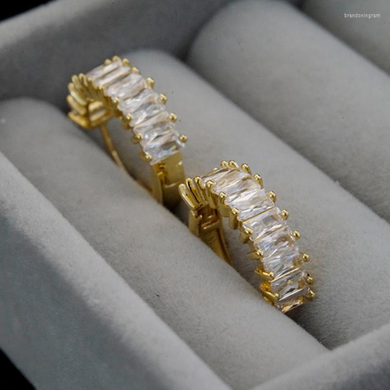 Hoop Earrings Simple Small Circle Hoops Square Zircon Inlay Woman 15mm Gold Plated Fashion Pendientes Luxury Jewelry
Hoop Earrings Simple Small Circle Hoops Square Zircon Inlay Woman 15mm Gold Plated Fashion Pendientes Luxury Jewelry