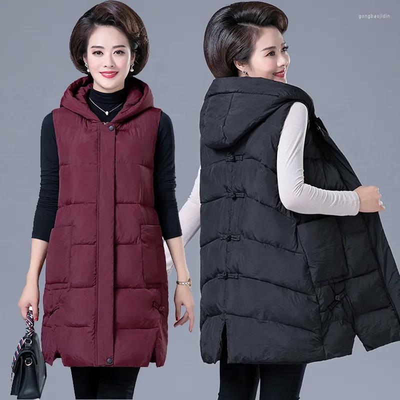 Women's Vests Down Cotton Vest Jacket Women Casual Sleeveless Hooded Coat Autumn Winter Loose Warm Long Waistcoat Solid Color Pocket Gilet, Black
Women's Vests Down Cotton Vest Jacket Women Casual Sleeveless Hooded Coat Autumn Winter Loose Warm Long Waistcoat Solid Color Pocket Gilet, Black