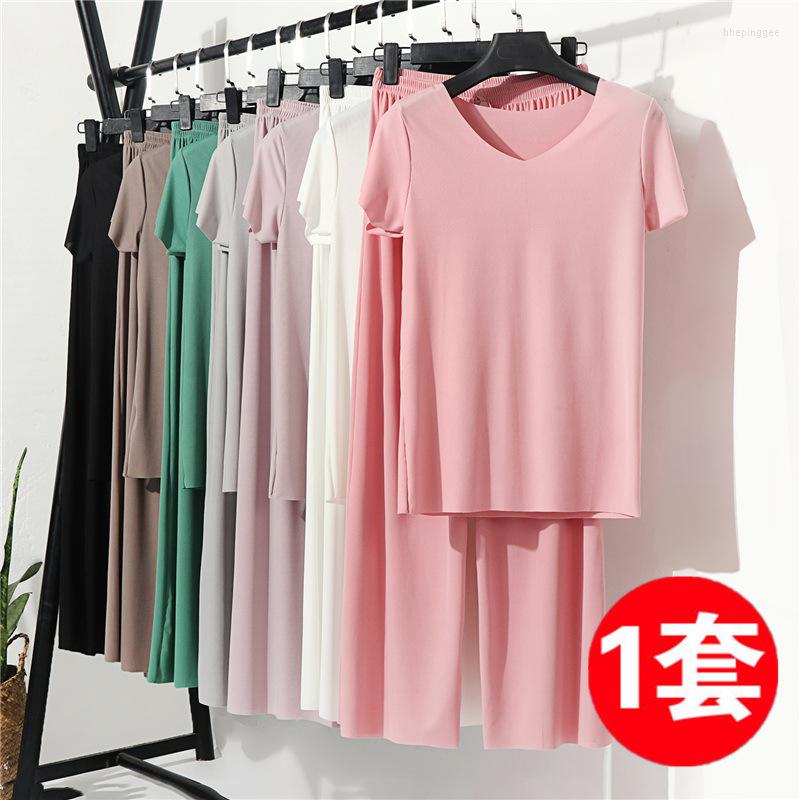 Women's Two Piece Pants Summer Short Set Women Clothes Casual V Neck T Shirt Top And Wide Leg Sexy 2 Outfits For Training Suit, Black
Women's Two Piece Pants Summer Short Set Women Clothes Casual V Neck T Shirt Top And Wide Leg Sexy 2 Outfits For Training Suit, Black