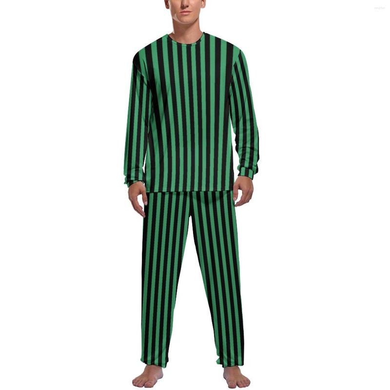 Men's Sleepwear Candy Striped Pajamas Man Green And Black Cute Nightwear Daily Long Sleeves Two Piece Aesthetic Graphic Set, Style-13
Men's Sleepwear Candy Striped Pajamas Man Green And Black Cute Nightwear Daily Long Sleeves Two Piece Aesthetic Graphic Set, Style-13