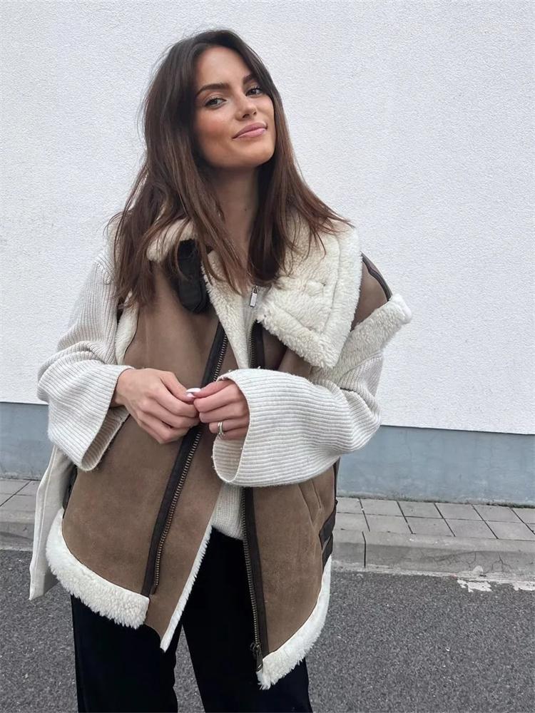 Women' Vests Aualay Winter Coat Top Jackets For Women 2022 Streetwear Turn-down Collar Sleeveless Zipper Tops Coffee Vest Casual Female, Beige
Women' Vests Aualay Winter Coat Top Jackets For Women 2022 Streetwear Turn-down Collar Sleeveless Zipper Tops Coffee Vest Casual Female, Beige