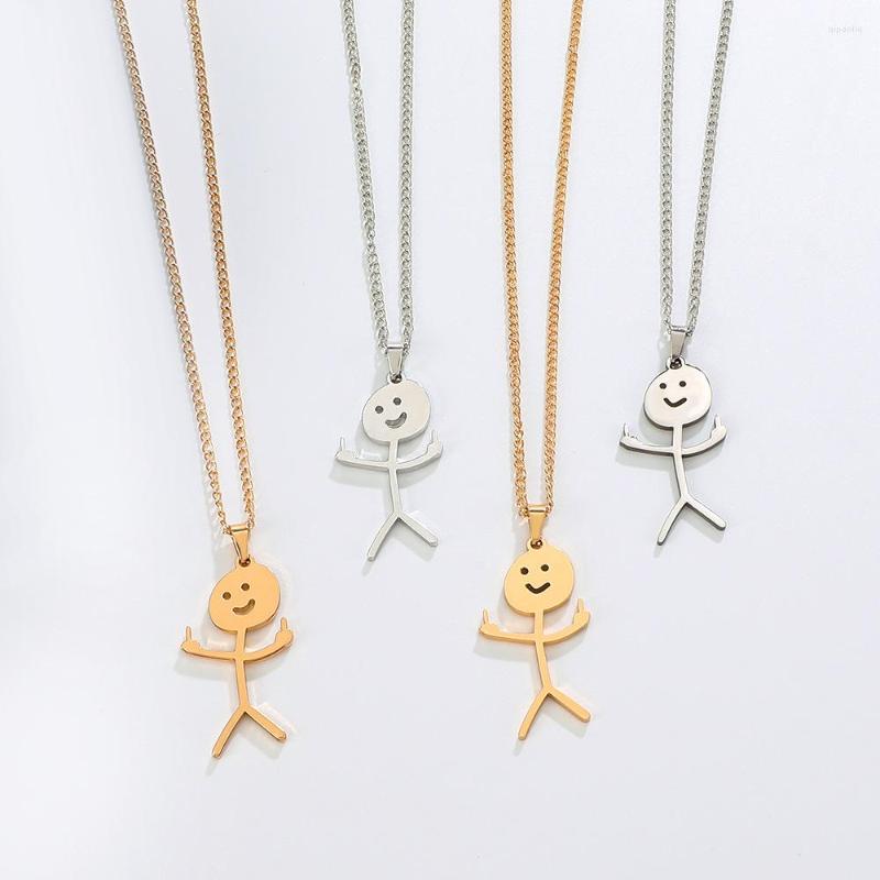 Pendant Necklaces Funny Doodle Stainless Steel Necklace For Men Graffiti Finger Middle Clavicle Chain Hip Hop Fxck You Jewelry Collier Homm
Pendant Necklaces Funny Doodle Stainless Steel Necklace For Men Graffiti Finger Middle Clavicle Chain Hip Hop Fxck You Jewelry Collier Homm