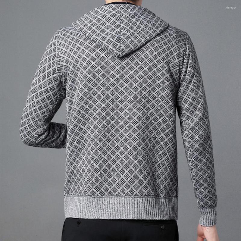Men's Jackets Chic Male Knitwear Pockets 3D Cutting Autumn Winter Casual Plaid Print Knitted Coat Thick Daily Clothing, White
Men's Jackets Chic Male Knitwear Pockets 3D Cutting Autumn Winter Casual Plaid Print Knitted Coat Thick Daily Clothing, White