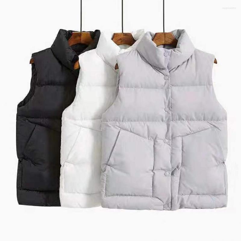 Women's Vests Stylish Women Winter Vest Stand Collar Outwear Pure Color Cotton Firm Stitching For Work, Black
Women's Vests Stylish Women Winter Vest Stand Collar Outwear Pure Color Cotton Firm Stitching For Work, Black