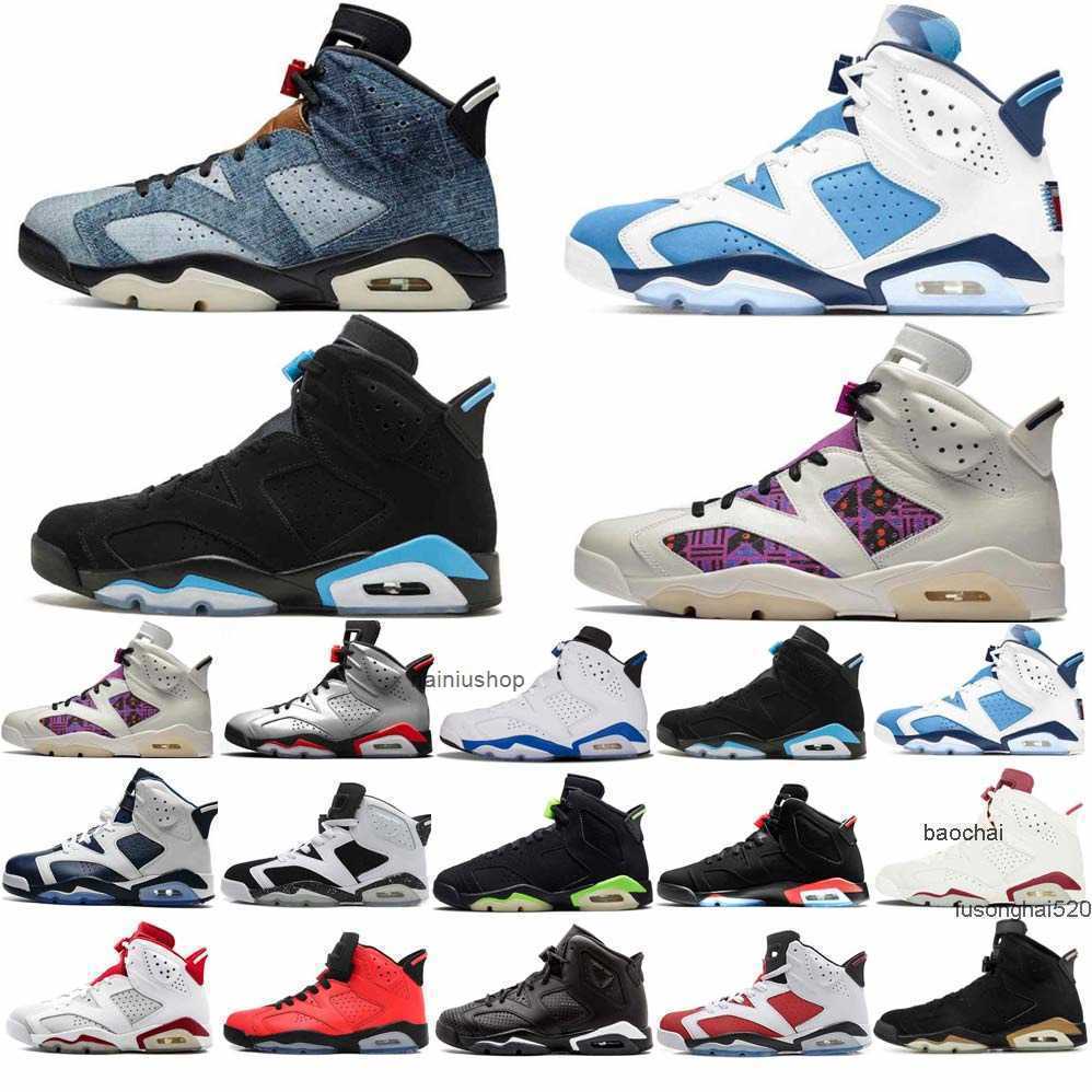 Men basketball shoes cactus 6 6s sneakers CNY wheat gatorade washed denim aleali may VARSITY RED Quai54 Sail Black white laser fuchsia