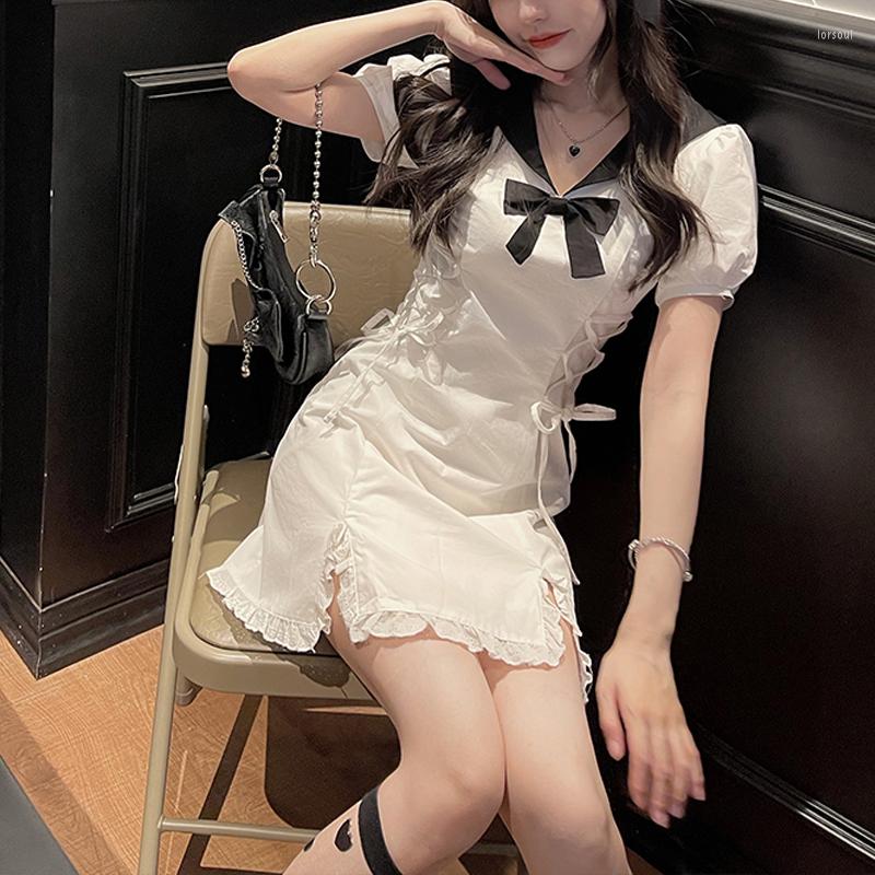 Casual Dresses Japanese Kawaii Fairy White For Women 2022 Summer Ruffles Party Mini Lolita Puff Sleeve Lace Split Bodycon Dress, Fairy dress
Casual Dresses Japanese Kawaii Fairy White For Women 2022 Summer Ruffles Party Mini Lolita Puff Sleeve Lace Split Bodycon Dress, Fairy dress